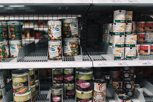 canned-food-in-the-supermarket-shelf