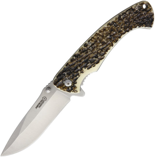 American Hunter Linerlock A/O Imitation Stag