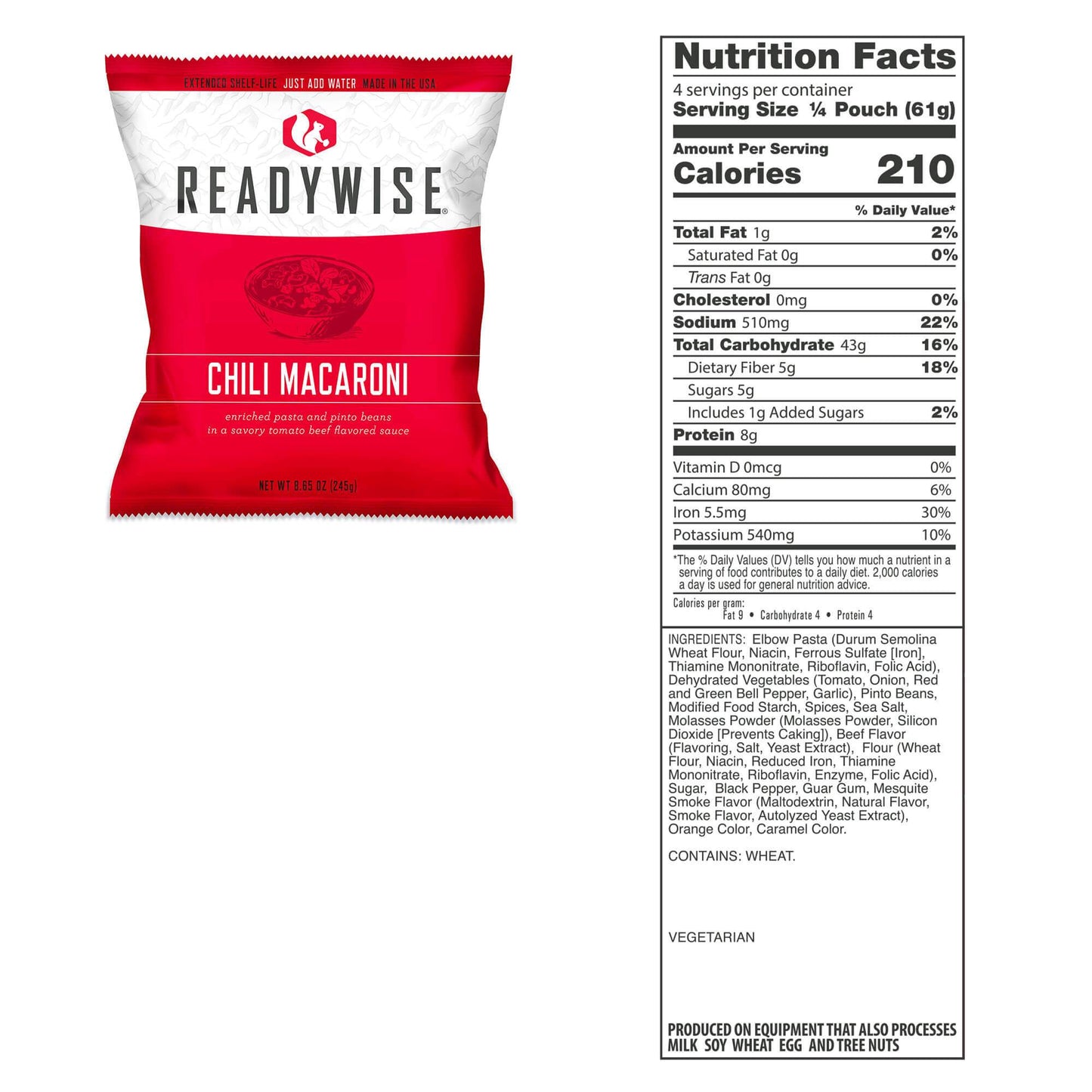 ReadyWise 84 Serving Breakfast And Entrée Gluten Free