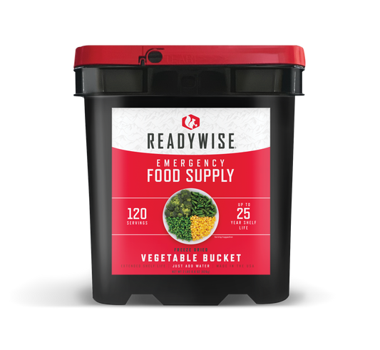 ReadyWise 120 Serving Freeze Dried Vegetable Bucket