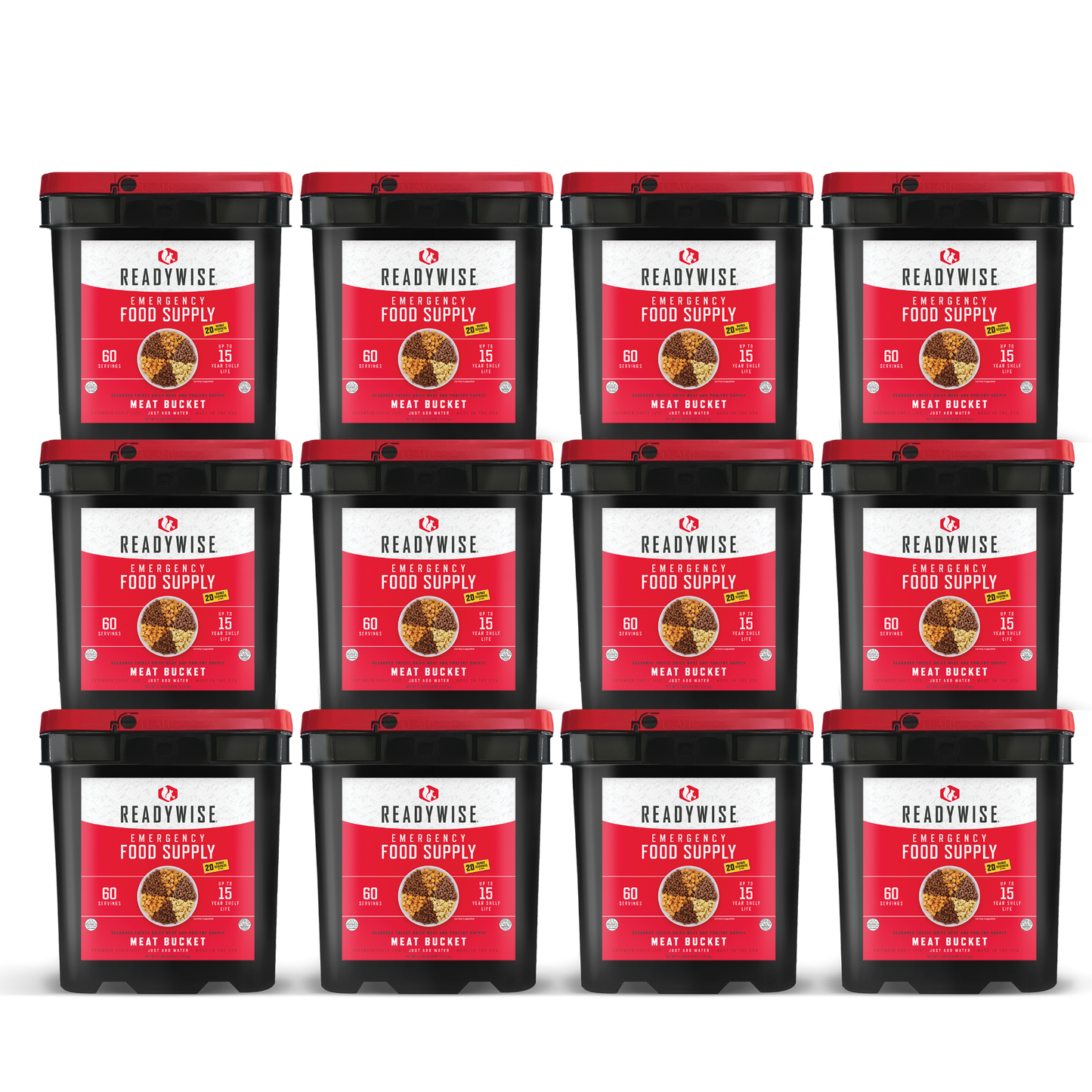 ReadyWise 720 Serving Freeze Dried Meat Buckets