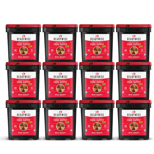 ReadyWise 720 Serving Freeze Dried Meat Buckets